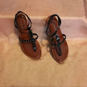Flat Studded Buckle Sandals